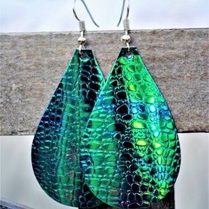 Faux Leather Earrings